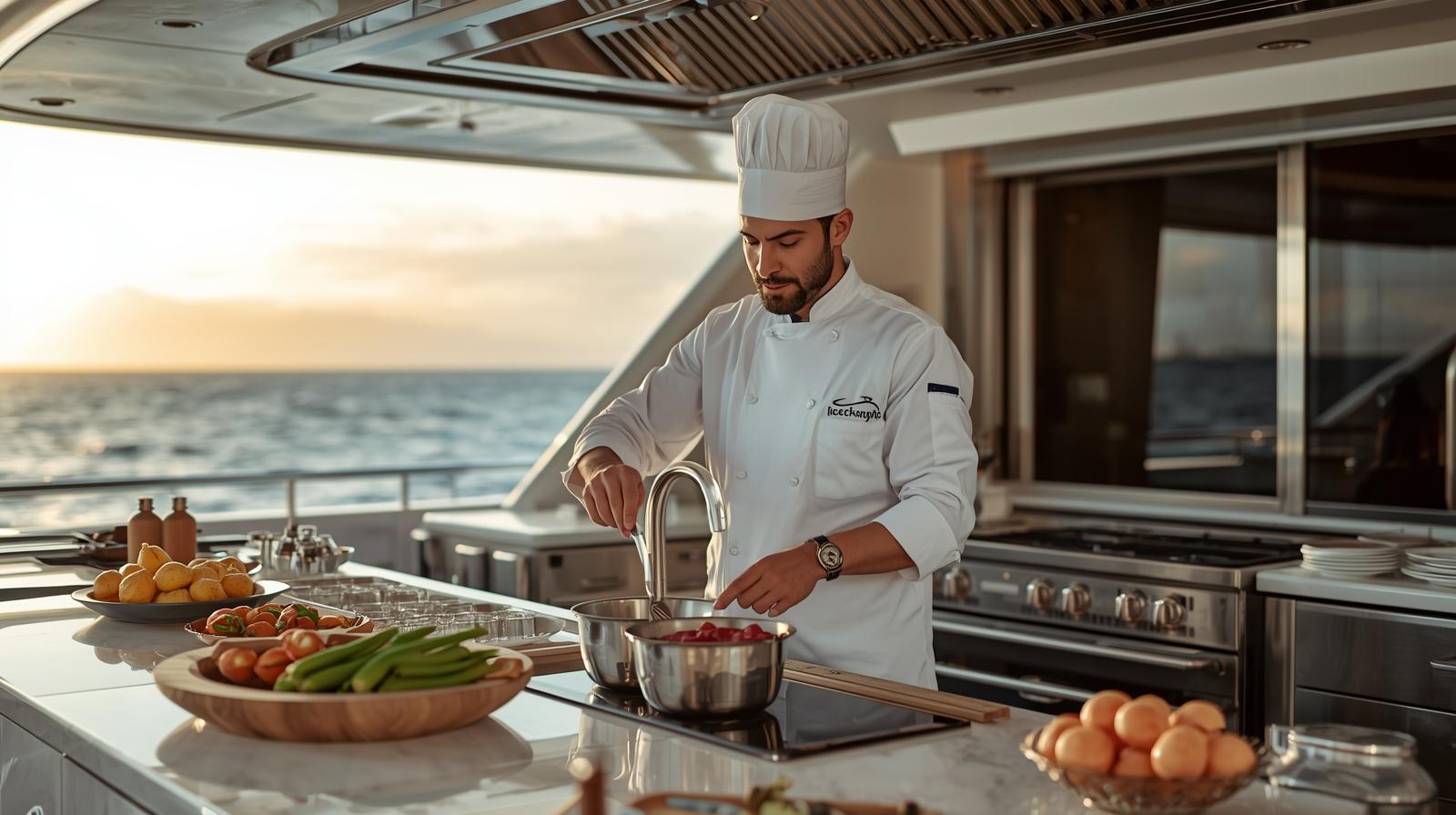 Chef sur yacht privé